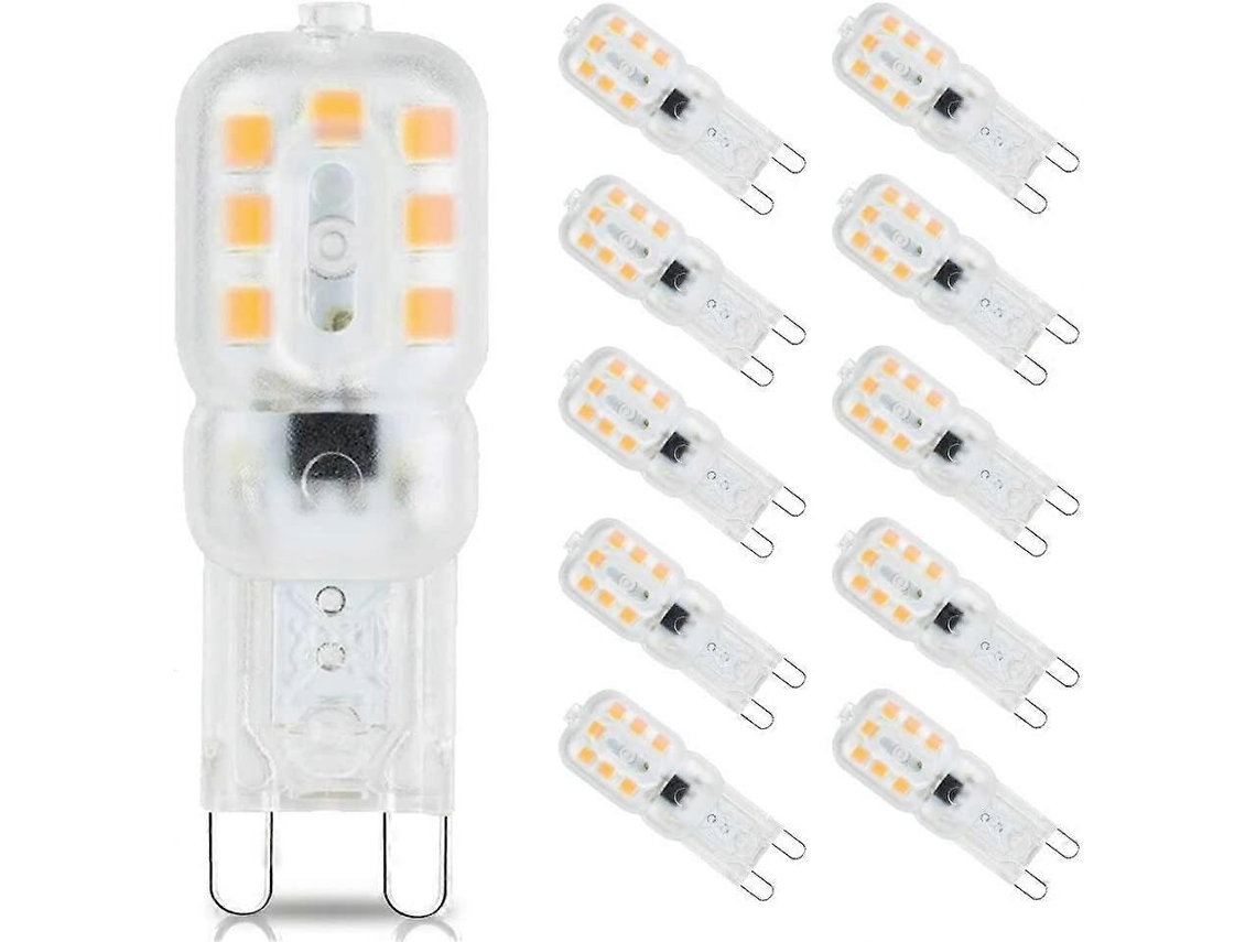 Omni-10pack Bombilla Led G9 Blanco Cálido 3000k 3w Equivalente A 33w Halógeno 360° 220-240v Sin Parpadeo Clase E