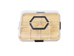 Tabla de embutidos, diseño elegante, múltiples compartimentos, 6 rejillas OEM