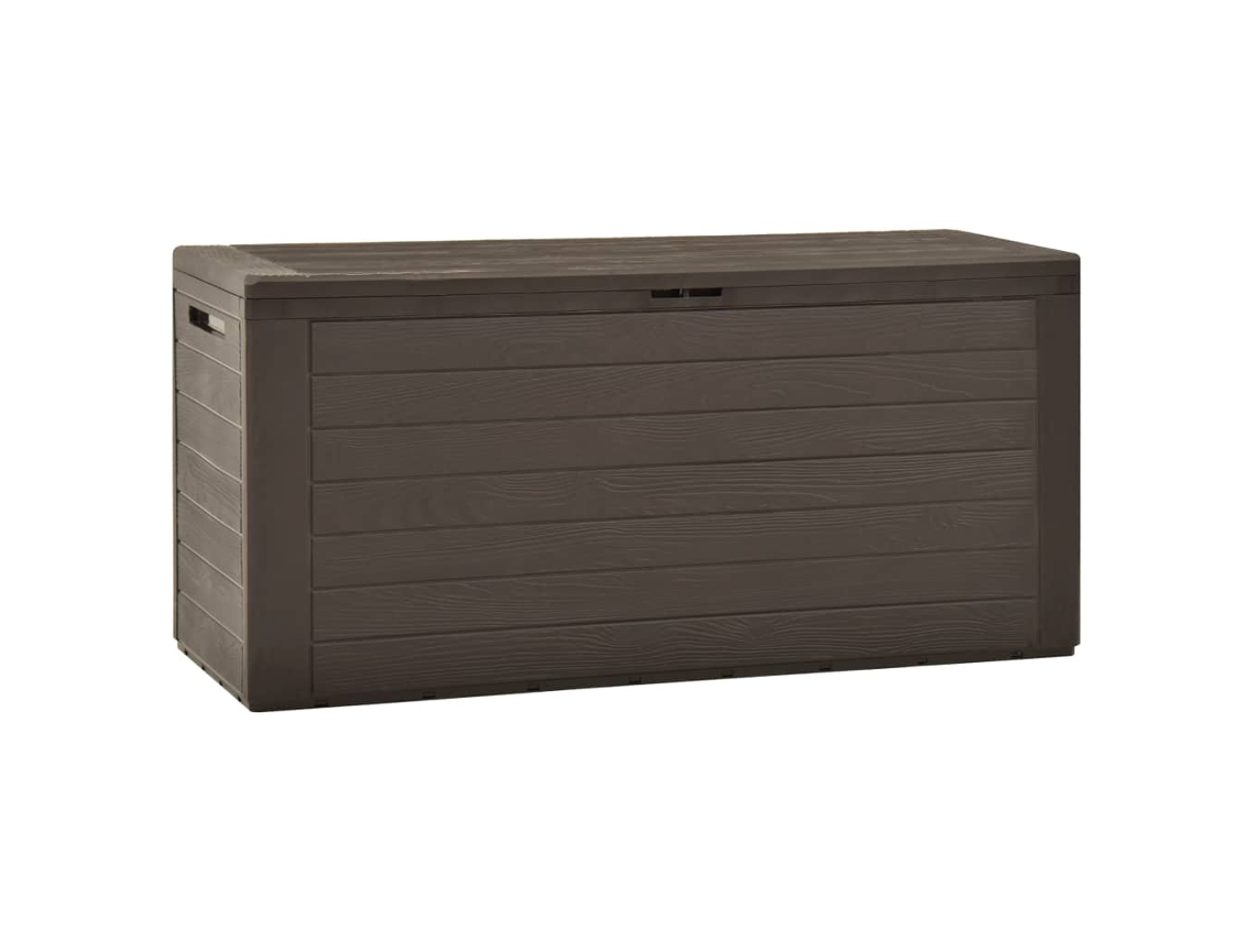 Caja de almacenamiento para jardín, 116 x 44 x 55 cm, color marrón, DKD HOME DECOR