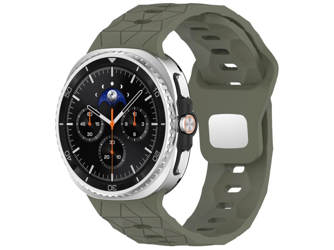 Correa para Samsung Galaxy Watch 8/8 Classic - Silicona con textura clásica de fútbol y hebilla de acero invertida