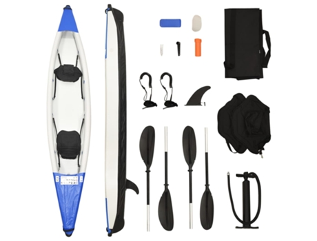 Kayak Inflable VIDAXL 93436 (424 x 81 x 31 cm - Azul)