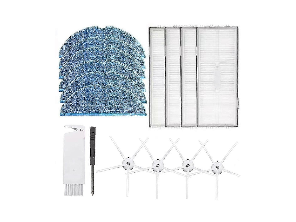 Filtros HEPA de repuesto para cepillos laterales y rodillos de aspiradoras robot S7 T7 T7s.