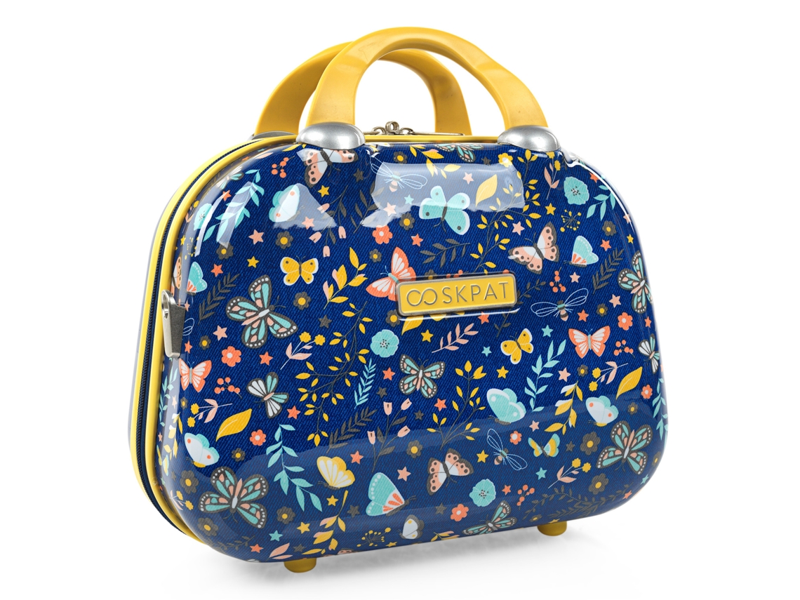 Neceser Viaje Rigido SKPAT Butterflies azul (35X26x18 Cm - 16L)