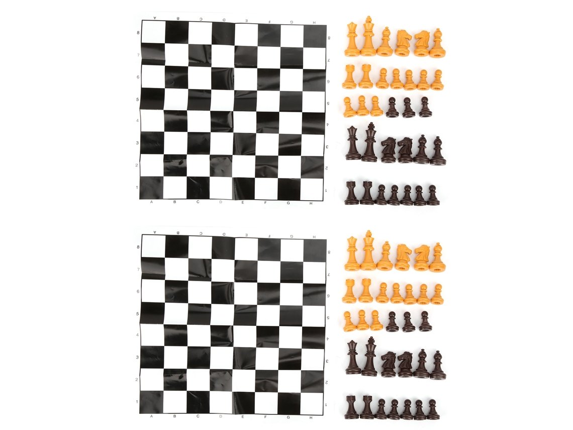 2 Juegos De Ajedrez Portátiles Con Piezas Para Que Niños Y Adultos Jueguen Al Ajedrez De Juguete.