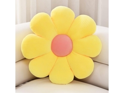 2026-cojín Floral Suave Amortiguador De Colchón Para Asiento Suelo Decoración Amarillo 40cm