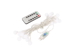 Guirnalda De Luces Led Usb Plug And Play, 8 Modos, Resistente Al Agua, 3 M/9,8 Pies, 20 Led De Luz Blanca Cálida Para Uso En Interiores Y Exteriores.