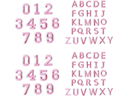 Juego De 72 Parches Bordados Termoadhesivos Con Forma De Letras Y Números, Resistentes Para Ropa, Bolsos,