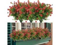 6 Ramos De Flores Artificiales Para El Hogar, Jardín, Cocina, Oficina, Mesa, Jarrón, Boda (amarillo)