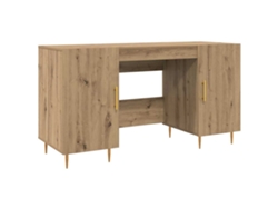 Mesa Artesanal de Roble 140x50x75 cm Madera Procesada MAISON EXCLUSIVE