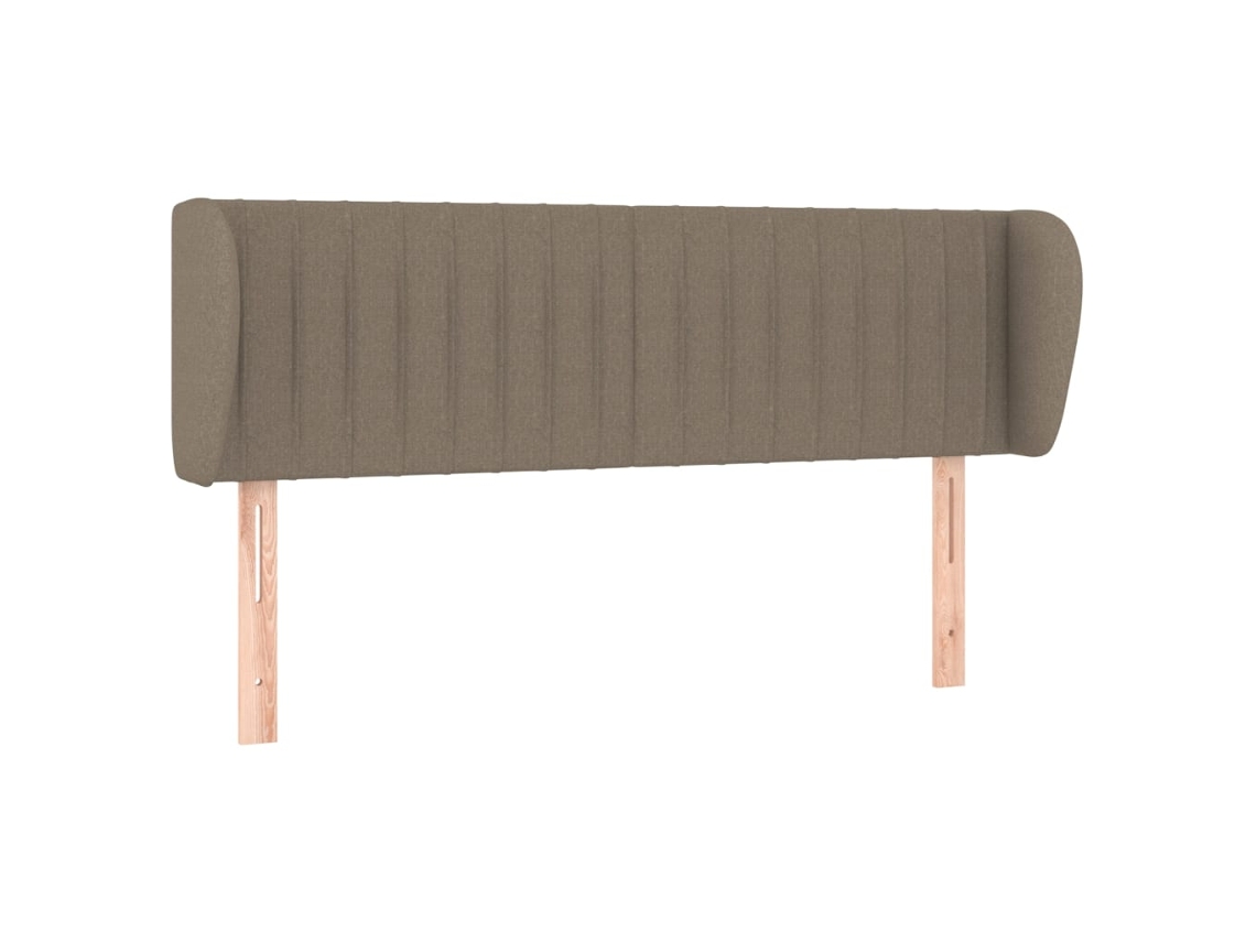 Cabecero con solapas, tejido marrón grisáceo, MAISON EXCLUSIVE (147x23x78 cm)
