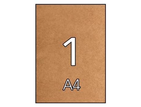 Etiquetas Adhesivas APLI A4 (Kraft - 210 X 297 mm)