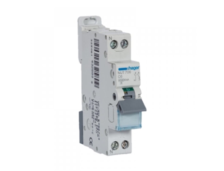 Disyuntor 1Pn 6A C 4.5/6Ka 1M Mjt706 HAGER