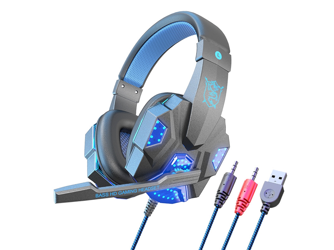 Auriculares con cable SZSMART SY830MV ( On ear-micrófono-Azul )