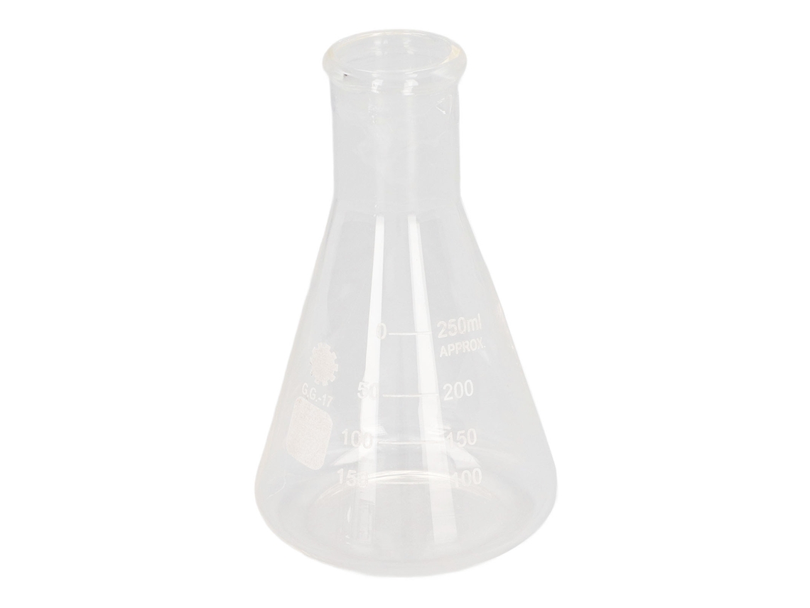 4 Matraces Erlenmeyer De Vidrio Borosilicato De 50 Ml, 100 Ml, 250 Ml Y 500 Ml Para Uso En Laboratorio.