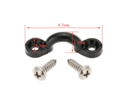 Kit De Amarre Con Cuerda Elástica De Nailon De 5 M Y 5 Mm Para Kayak Y Barco, Con Argollas De Soporte Y Tornillos.