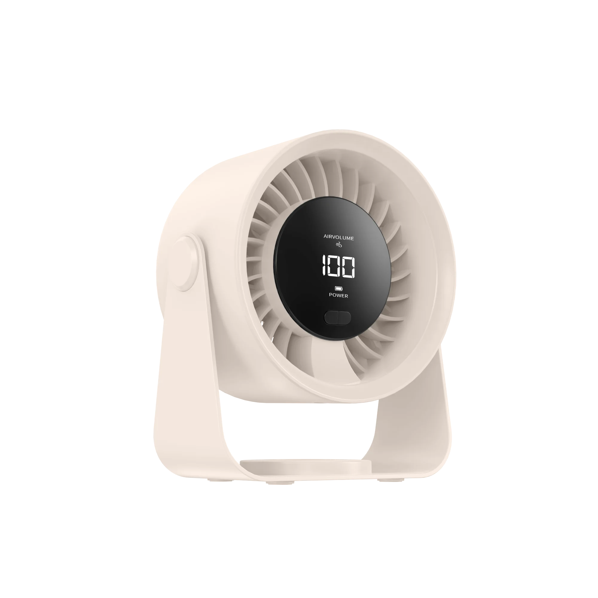(blanco) Nuevo Ventilador De 100 Velocidades De Velocidad Variable Continua, Equipado Con Una Gran Pantalla Digital Led.