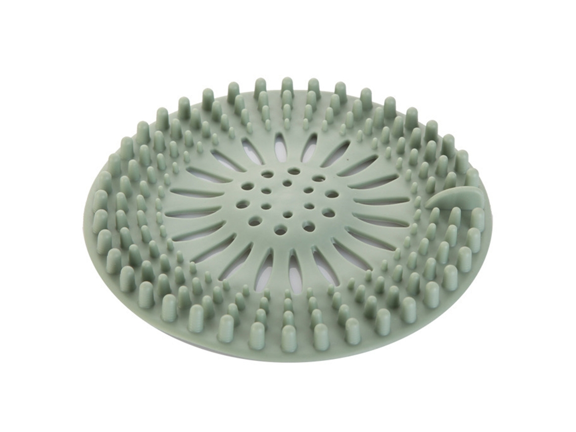 Tapa De Desagüe De Tpr Para Ducha, Lavabo Y Bañera, Con Filtro Anti-cabello Y Anti-obstrucción, Color Azul.