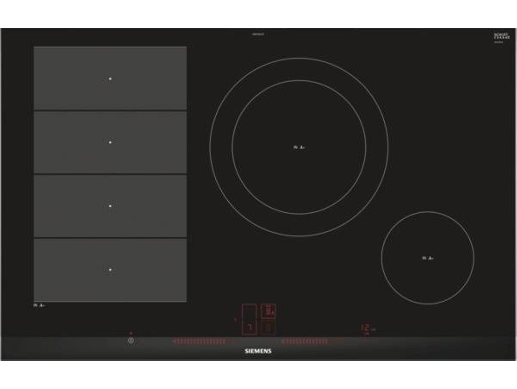 Placa Flex de Inducción SIEMENS EX875LEC1E (Eléctrica - 81.2 cm - Negro )