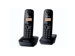Teléfono Inalámbrico Panasonic Kx Tg1612fxh 50 Entradas Identificador De Llamadas Negro