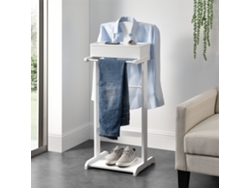 Galán de noche Lulboll con caja [EN.CASA] MDF/pino 44x35x110 cm Blanco 