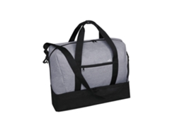 Bolsa de viaje de poliéster 6000D con ribete de tela vaquera y protección RFID. Compartimento para zapatos.