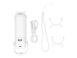 Mini ventilador eléctrico plegable recargable 3 en 1 con luz antimosquitos