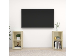 Estantería/Muebles de TV 2 Pzs 72X35X36,5 Cm Contrachapado Roble Sonoma