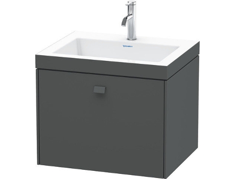 Lavamanos DURAVIT Brioso de 60,0x48,0 cm 1 cajón sin rebosadero con banco para grifos sin agujero para grifos