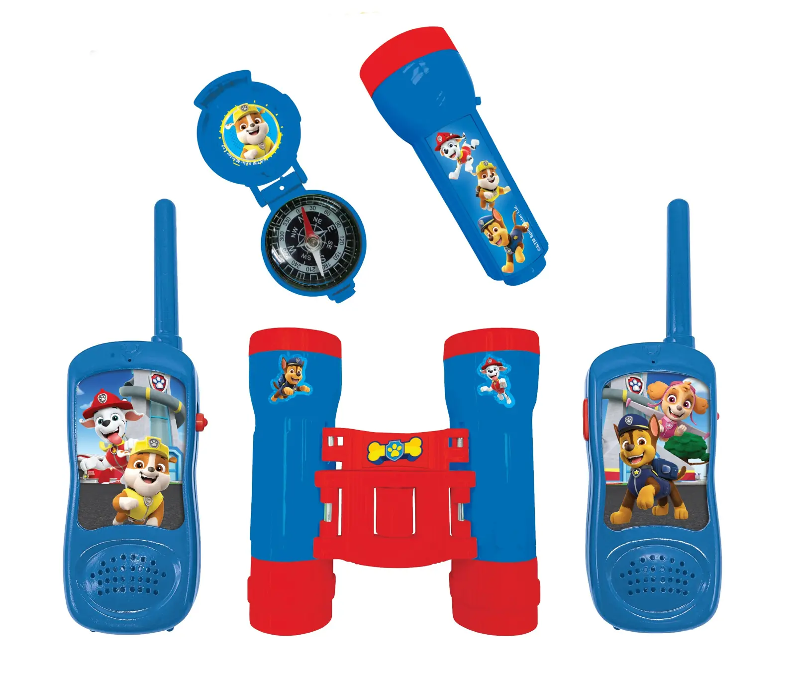 Paw Patrol Abenteuer-set Mit Walkie-talkies Bis 120 M, Fernglas Und Kompass