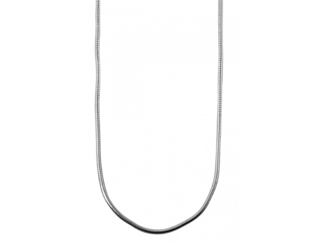 Cadena en Plata de Ley 925 Akram Bañada en Rodio 42 Cm