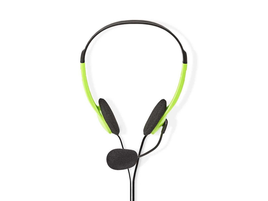 NEDIS Auriculares Flexibles para PC Verde