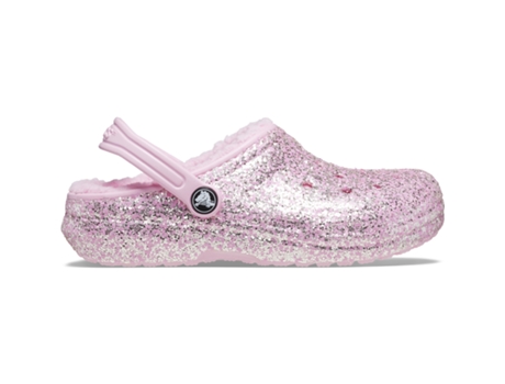 Zuecos de Bebé CROCS Classic Lentejuela Rosa (23/24)