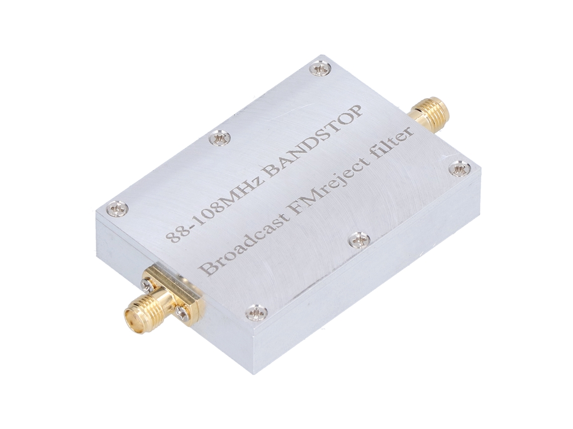 Filtro De Rechazo De Fm De 88-108 Mhz, Aleación De Aluminio, Antiinterferencias Para Sdr Tv