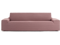 Funda de Sofá 5 Plazas EYSA Premium Jaz Tejido Multielástico (330 x 70 x 120 cm - Poliéster y Algodón - Rosa)