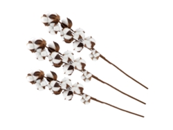 2026-3pcs Tallos De Algodón Natural Kapok Flores Secas Decoración Boda Fiesta Hogar 60cm