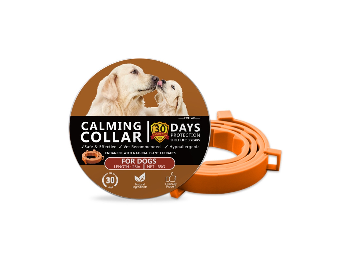 Collar Relajante Para Perros: 30 Días De Protección Con Ingredientes Naturales, 63,5 Cm (25 Pulgadas).