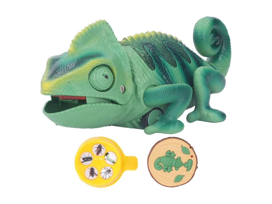 Juguete De Reptil Con Control Remoto Infrarrojo Y Luces Que Cambian De Color Para Niños.