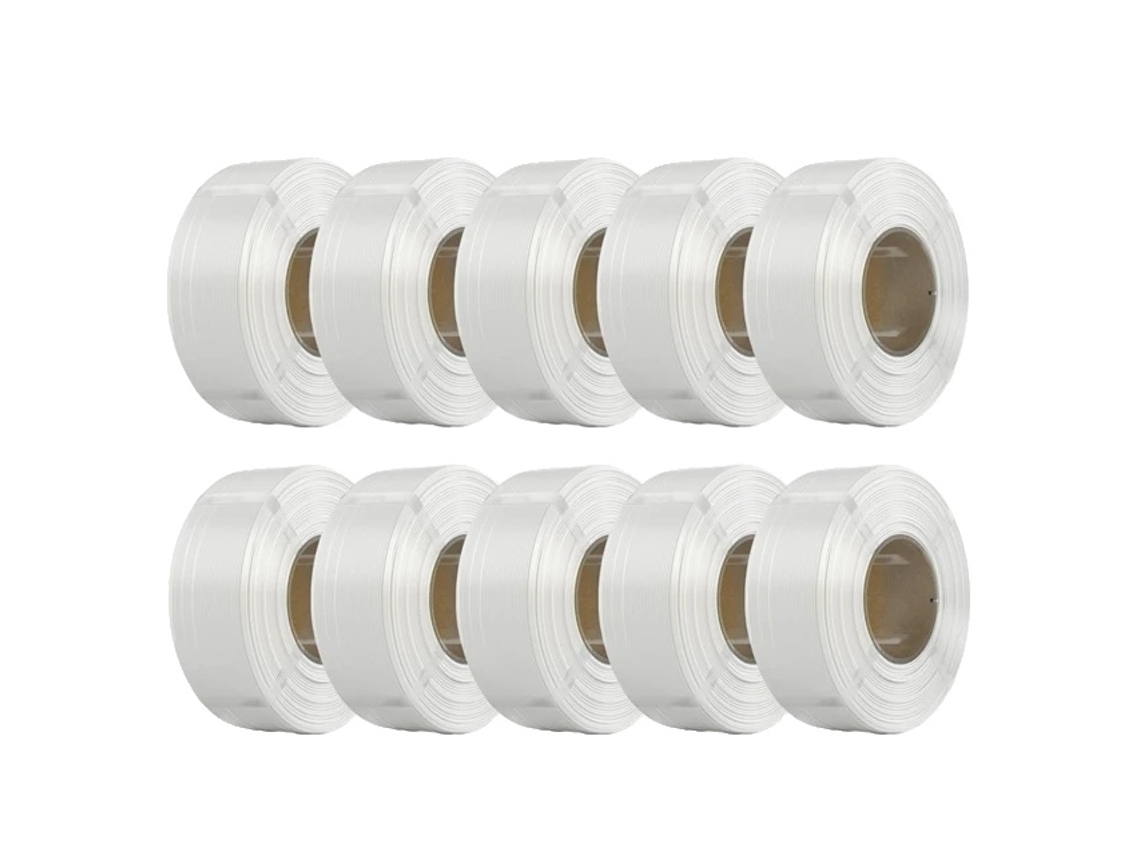 Filamento PLA sin bobina, 10 kg de recambio para impresión 3D, diseño ecológico, blanco 10 kg OEM
