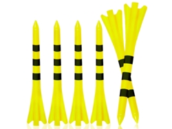 Juego de 50 tees de golf, accesorios para tees de golf amarillos Digitallab