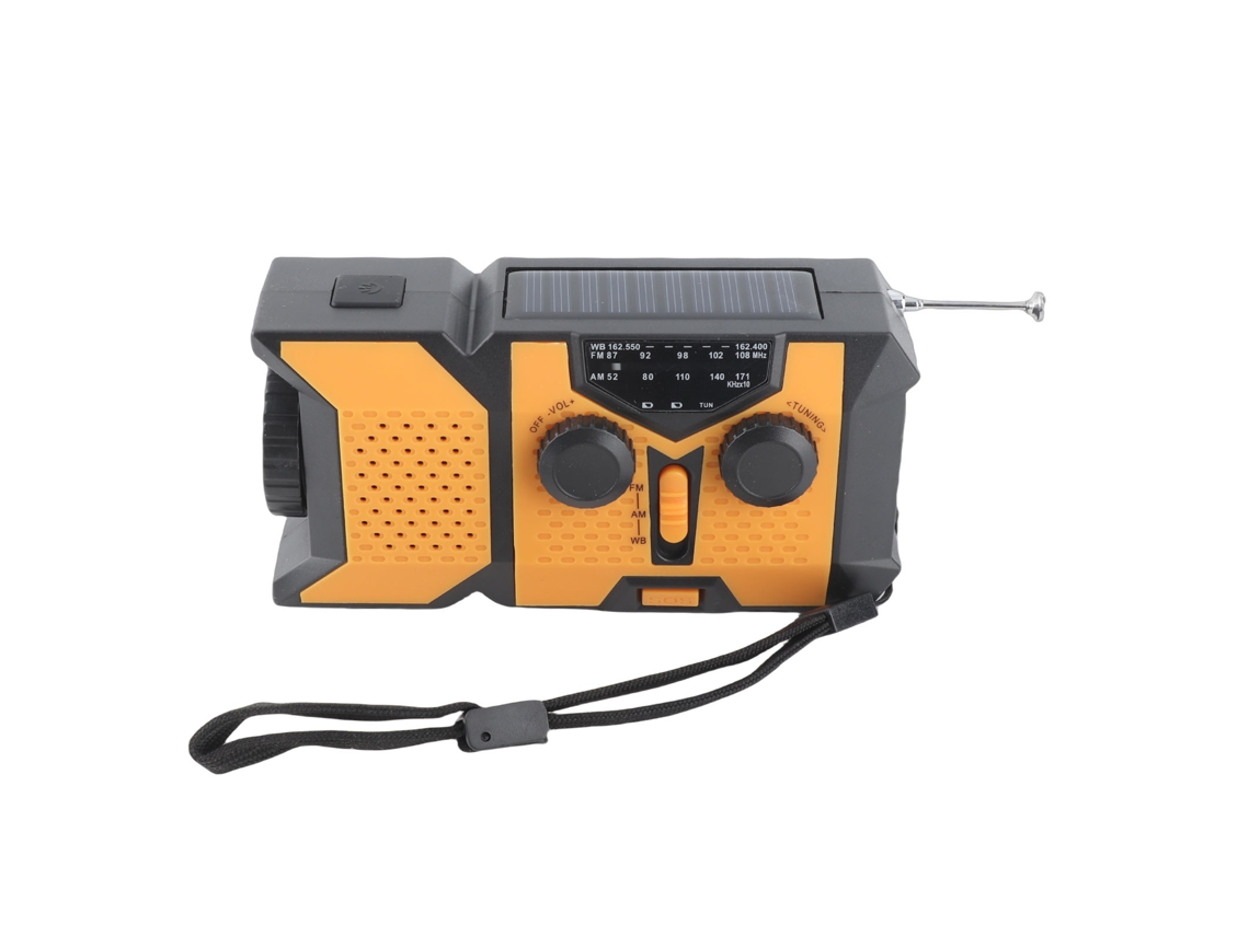 Rádio de Emergência EOOCOO (gerador de Manivela, Carregamento Solar)