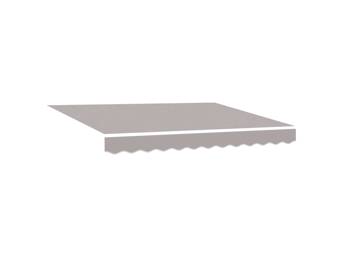 Toldo retráctil gris claro de 300x250x165 cm, de tela y metal, MAISON EXCLUSIVE