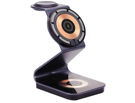 Estación de carga inalámbrica, soporte de carga rápida estándar de 15 W, cargador inalámbrico compatible con Mag Safe iPhone 14/14 Plus/14 Pro/13/1...