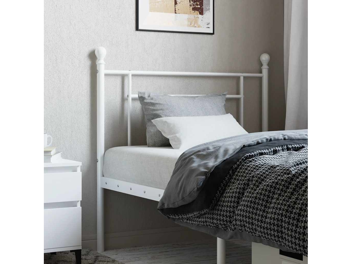 Cabecero De Metal Blanco 100 Cm