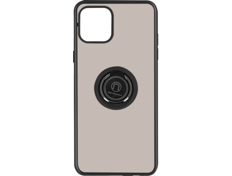 Carcasa iPhone 12 Mini AVIZAR Función de soporte de Anillo de Metal Negro