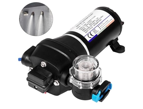 Vevor Pulverizador Intensificador de Bomba de Agua con Nebulizador de Diafragma de 12V, 40Psi, Fl-40