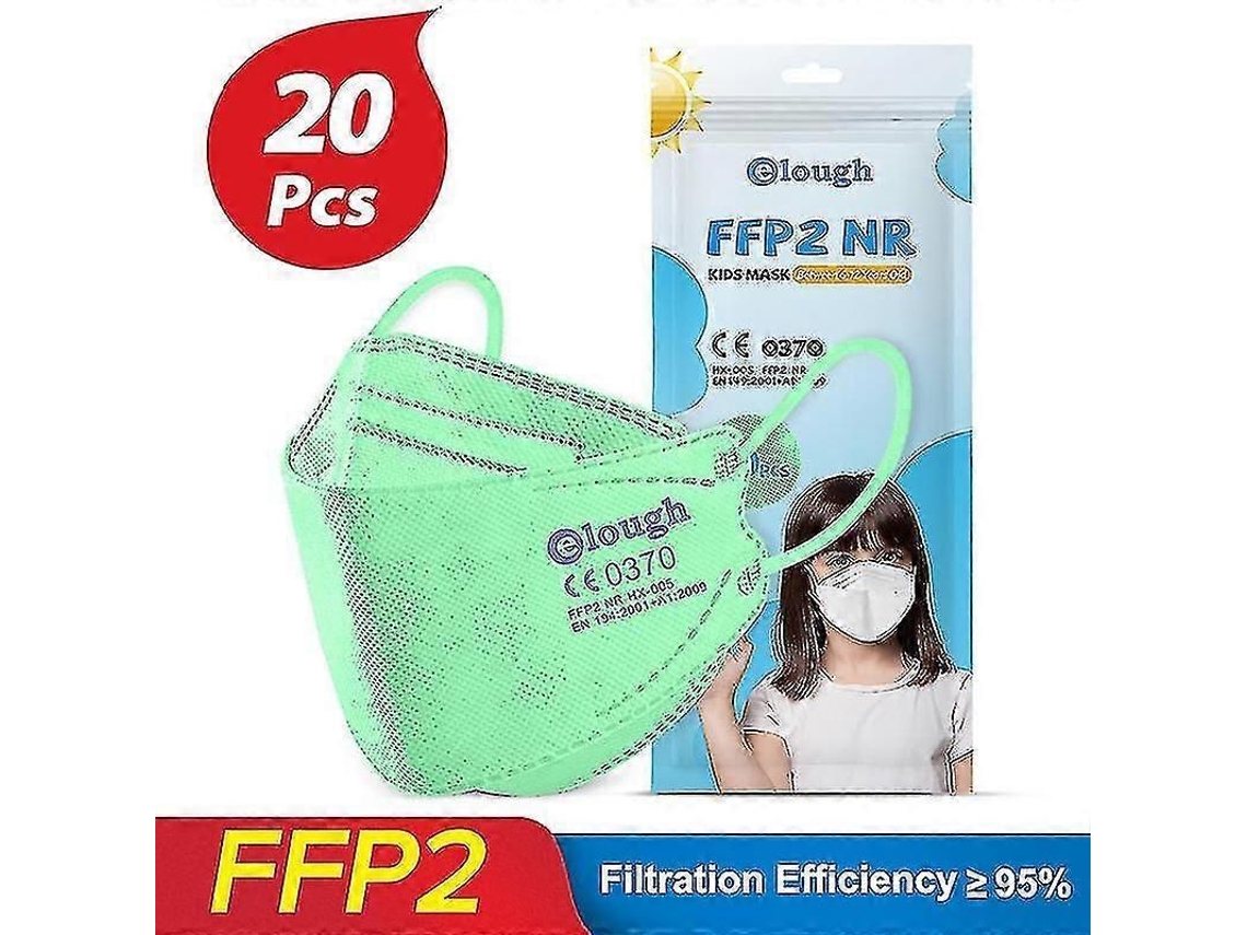 Mascarilla Infantil Ffp2 Ce De 4 Capas Tipo Kn95, 18 X 6,5 Cm, Con Certificación Gb2626-2006.