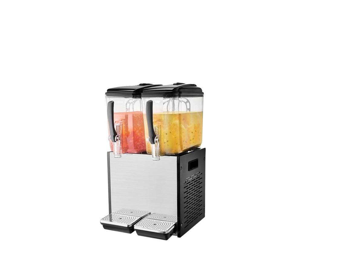 Dispensador de bebidas, gran capacidad, sistema de refrigeración eficiente, 2 x 12 L