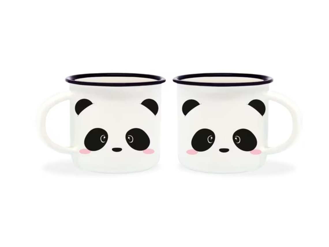 Juego de 2 tazas de café Legami Panda