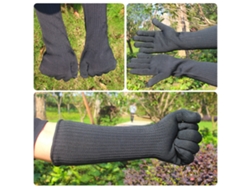 Guantes Resistentes Al Corte Nivel 5 Con Manga Larga Malla De Acero Inoxidable Para Soldadura Jardinería Cocina