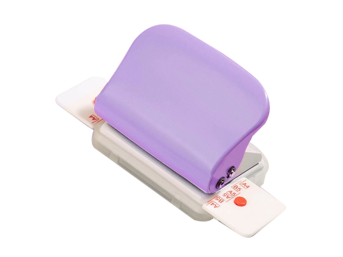 Máquina De Encadernación Mini Manual De Bobina Rápida Y Precisa Con Multiple Agujeros Para Oficina Escuela Hogar Morado